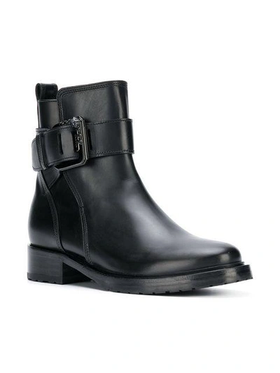 Shop Lanvin Buckle Ankle Boots In Black