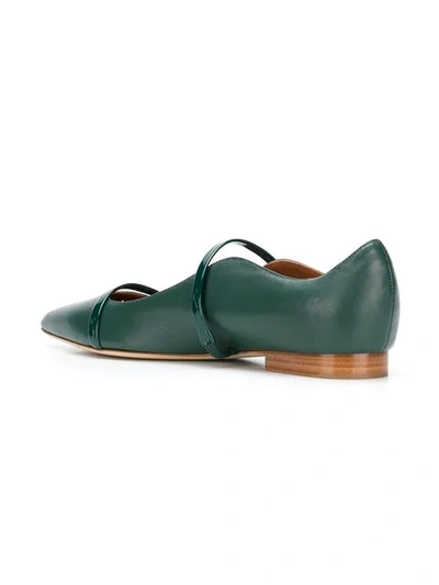 Shop Malone Souliers Maureen Ballerinas In Green