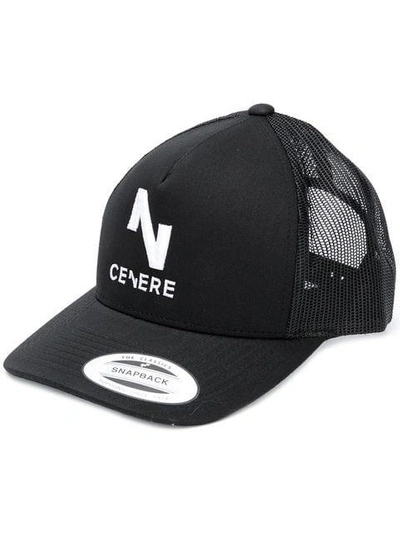 Shop Cenere Gb Logo Embroidered Cap In Black