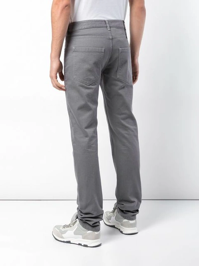 Shop Raf Simons Straight-leg Jeans - Grey