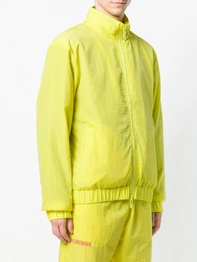 Shop Han Kjobenhavn Mock Neck Jacket In Yellow