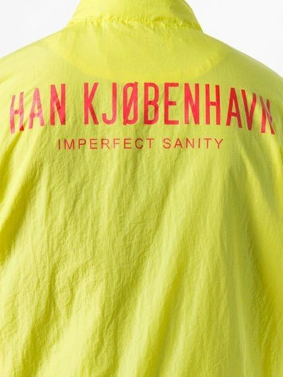 Shop Han Kjobenhavn Mock Neck Jacket In Yellow