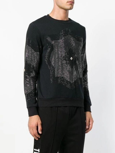 Shop John Richmond Embellished Sweatshirt - Black