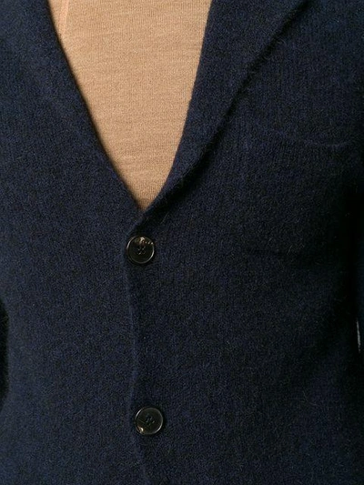 Shop Nuur Front Button Cardigan - Blue