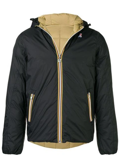 Shop K-way Reversible Down Jacket - Black