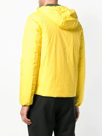 Shop K-way Reversible Down Jacket - Yellow