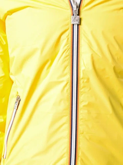 Shop K-way Reversible Down Jacket - Yellow