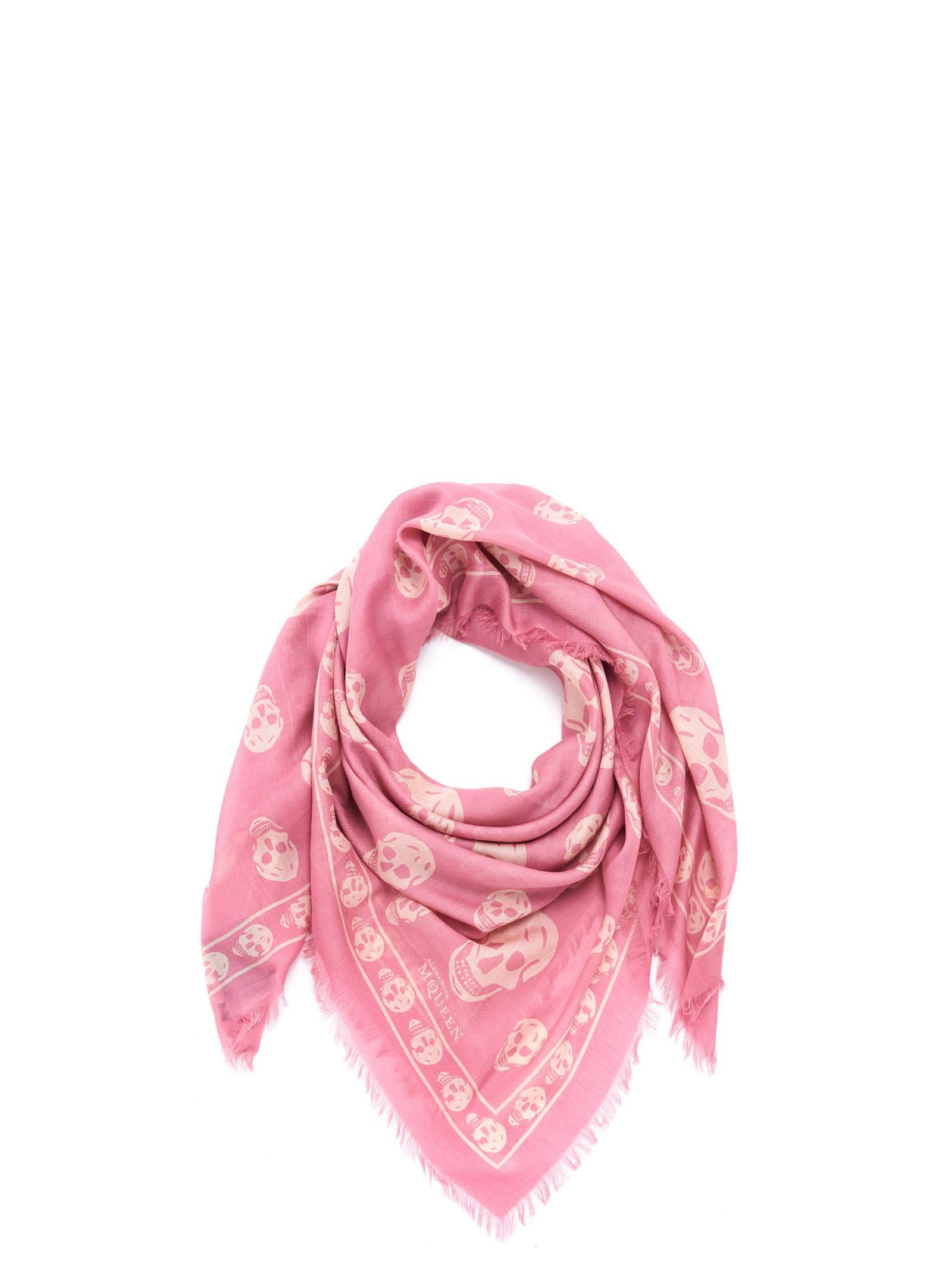pink mcqueen scarf