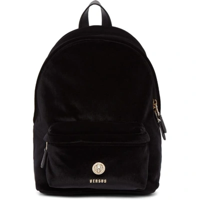 Shop Versus Black Velvet Lion Backpack In F463h Black