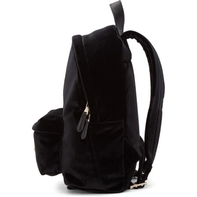 Shop Versus Black Velvet Lion Backpack In F463h Black