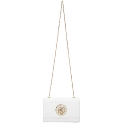 Shop Versus White Lion Chain Wallet Bag In F030h White