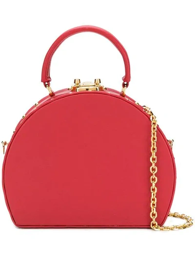 Shop Luis Negri Half-moon Box Bag - Red