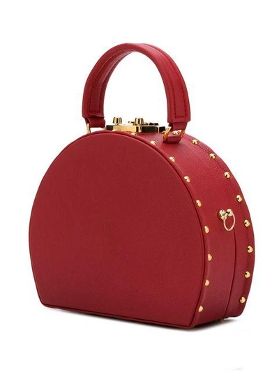 Shop Luis Negri Half-moon Box Bag - Red