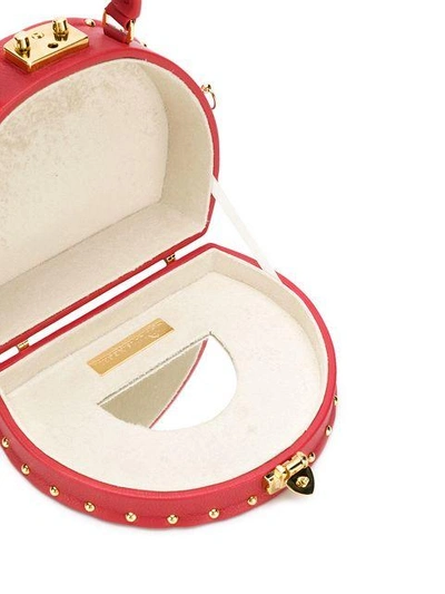 Shop Luis Negri Half-moon Box Bag - Red