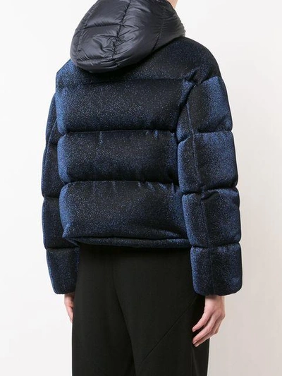 Shop Moncler Caille Coat - Blue