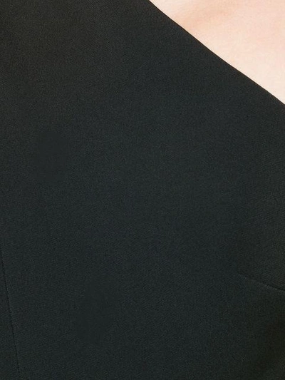 Shop Roland Mouret One-shoulder Fitted Dress - Black