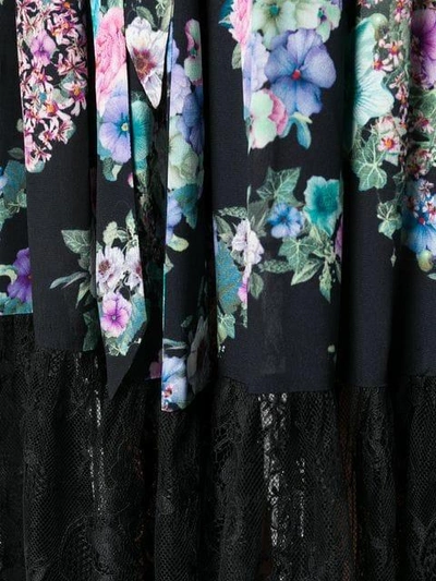 Shop Blugirl Floral Print Full Skirt - Black