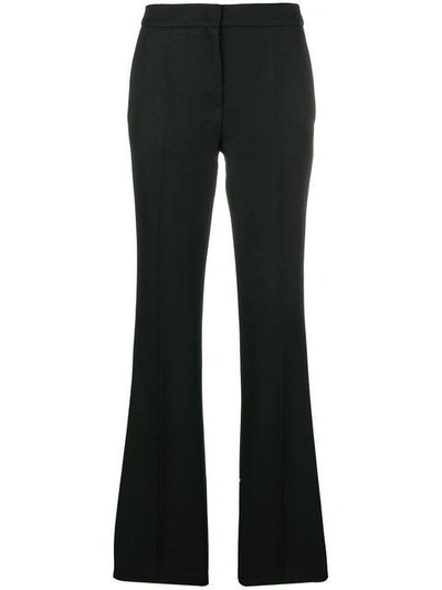 Shop Odeeh Flared Smart Trousers - Black