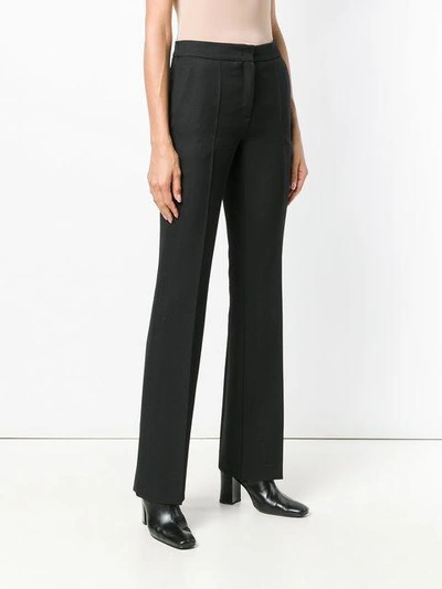 Shop Odeeh Flared Smart Trousers - Black