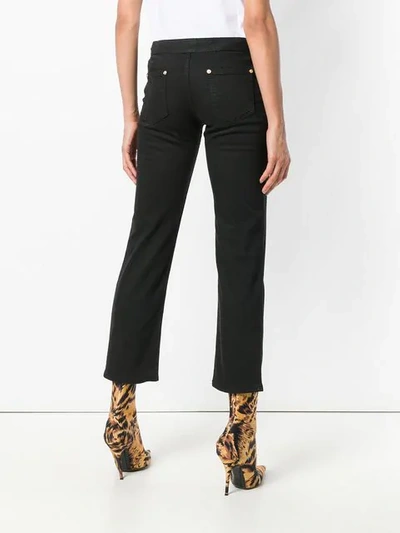 Shop Balmain Classic Straight-leg Jeans - Black