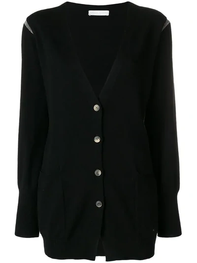 Shop Fabiana Filippi Buttoned Cardigan - Black