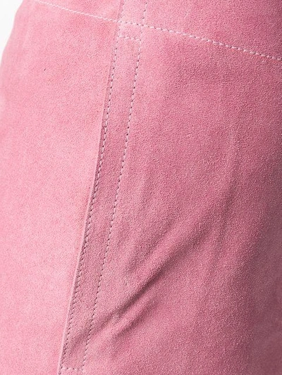 Shop Victoria Beckham Panelled Flare Trousers In Pink