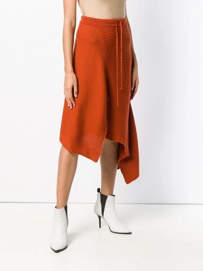 Shop Marques' Almeida Marques'almeida Asymmetric A-line Skirt - Orange
