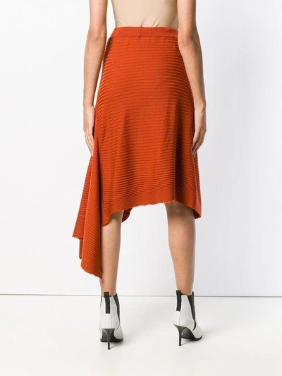 Shop Marques' Almeida Marques'almeida Asymmetric A-line Skirt - Orange