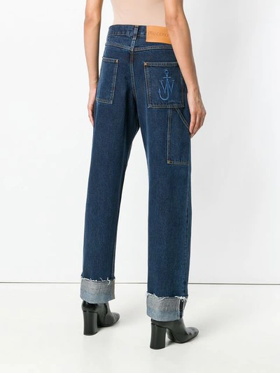 Shop Jw Anderson Rope-detail Slouched Jeans