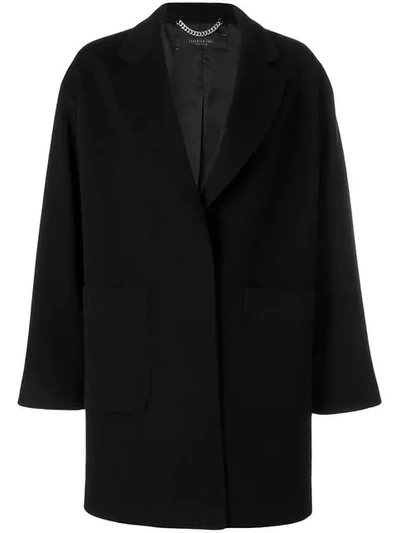 Shop Federica Tosi Oversized Coat - Black