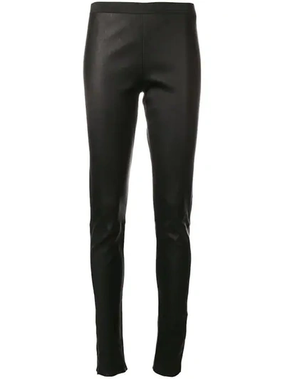 Shop Federica Tosi Skinny Trousers In Black