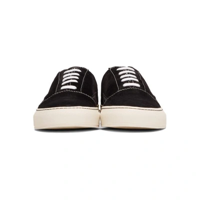 Shop Common Projects Black Suede Skate Low Sneakers