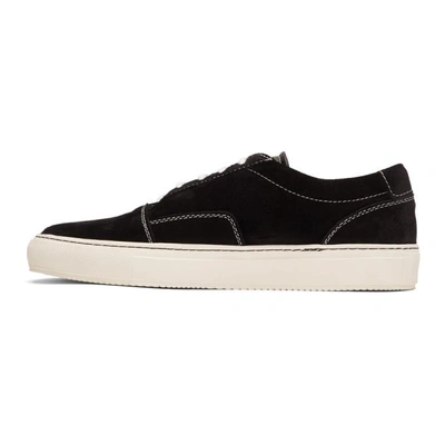 Shop Common Projects Black Suede Skate Low Sneakers