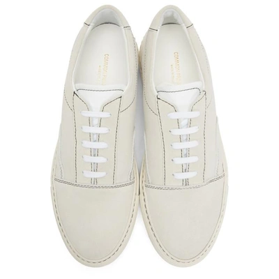 Shop Common Projects White Suede Skate Low Sneakers In 0506 White