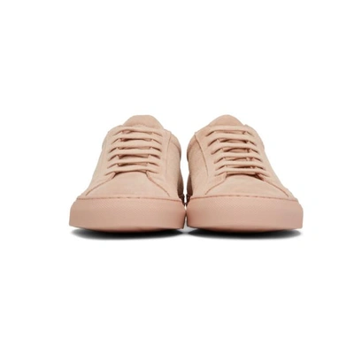 COMMON PROJECTS 粉色绒面革 ORIGINAL ACHILLES 低帮运动鞋