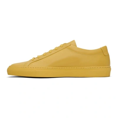 Shop Common Projects Yellow Original Achilles Low Sneakers In 1870 Yellow