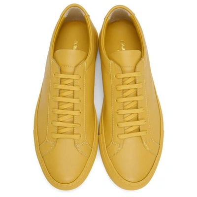 Shop Common Projects Yellow Original Achilles Low Sneakers In 1870 Yellow