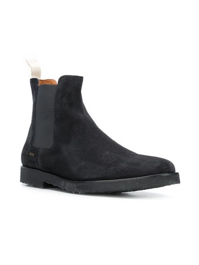 Shop Common Projects Chelsea Boots In Blue
