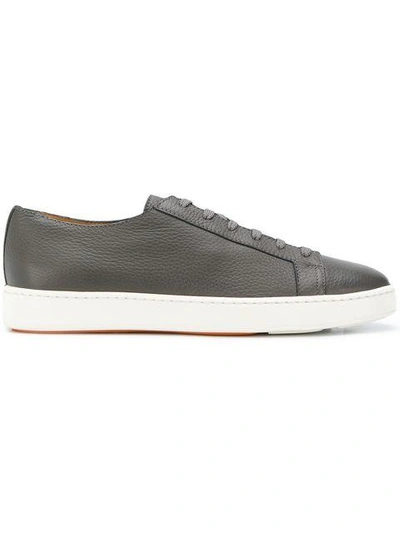 Shop Santoni Low-top Sneakers - Grey