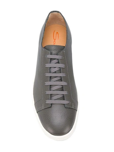 Shop Santoni Low-top Sneakers - Grey