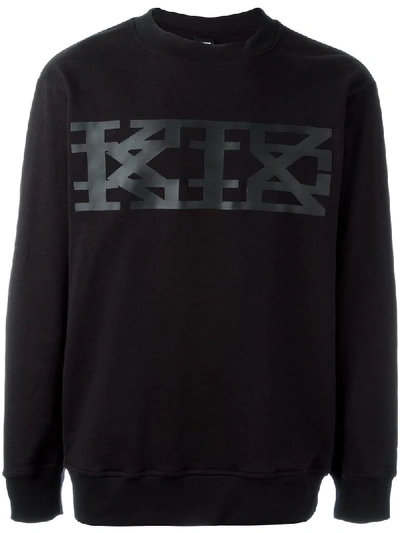 Shop Ktz Big Logo Sweatshirt In Black