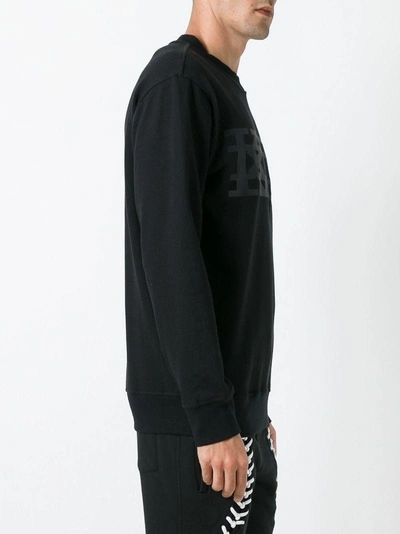 Shop Ktz Big Logo Sweatshirt In Black