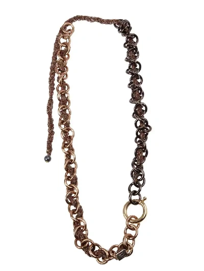 Rosantica Chunky Chain Necklace - Grey In Grey