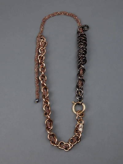 Rosantica Chunky Chain Necklace - Grey In Grey