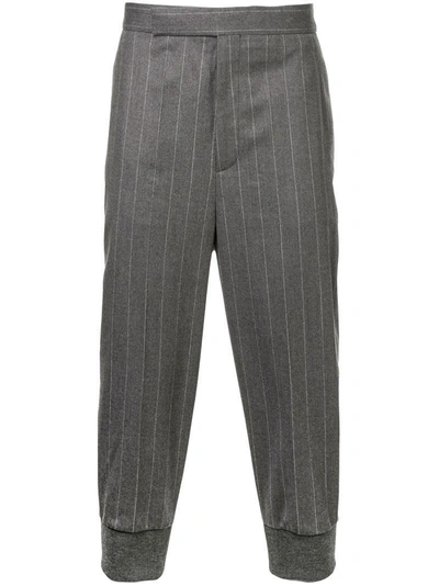 Neil Barrett Pinstriped Tailored Cropped Trousers In Unavailable