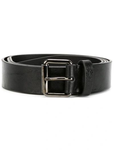 Shop Diesel Black Gold 'brooklyn' Belt In Black