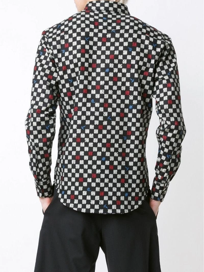 Shop Naked And Famous Printed Shirt In Black