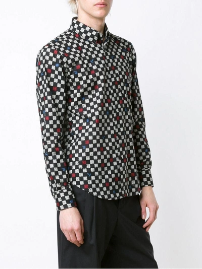 Shop Naked And Famous Printed Shirt In Black