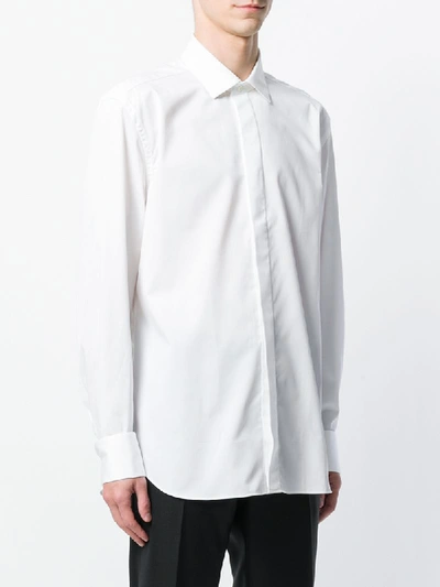Shop Corneliani Plain Shirt - White