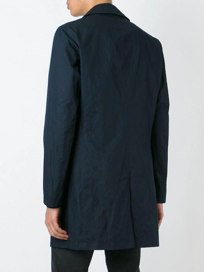 Lardini Classic Buttoned Coat In Blue